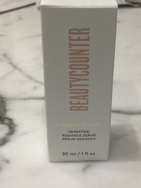 beautycounter Countertime Radiant Serum - Gray Box with Rose Lettering